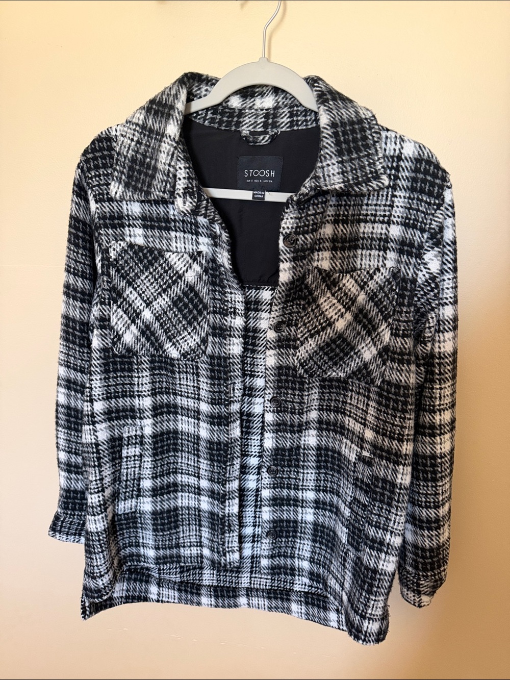 Oversized Flannel Coat